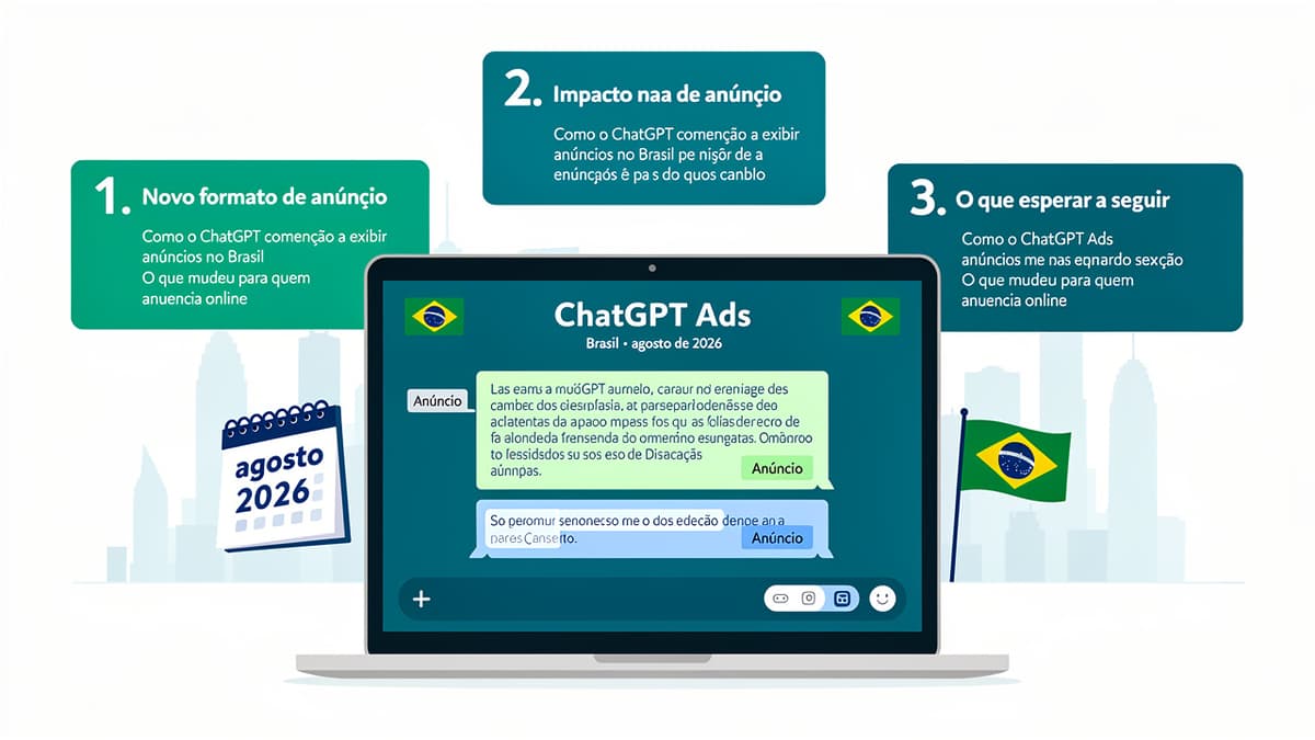 3 pontos sobre o lançamento do ChatGPT Ads no Brasil que todo anunciante digital deve entender