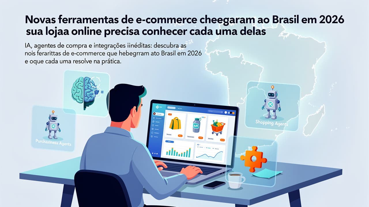 Novas ferramentas de e-commerce que chegaram ao Brasil em 2026 e sua loja online precisa conhecer